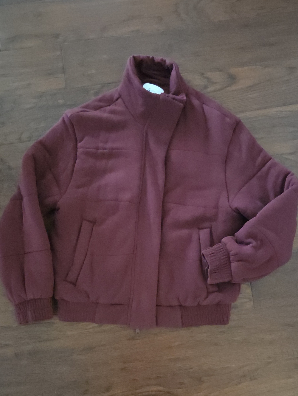 Lou & Grey Signature Soft Plush Jacket Maroon Small EUC